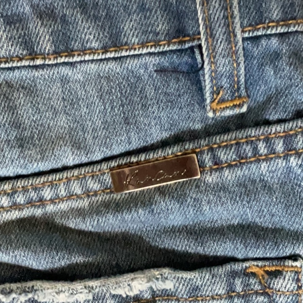 KanCan Blue Distressed Jean Shorts - Picture 5 of 9